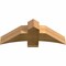 Ekena Millwork Bellingham Rough Sawn Timber Gable Bracket, Western Red Cedar, 36"W x 13"H x 6"D x 6"F, 9/12 Pitch GBW036X13X0606BEL00RWR - alternate 4
